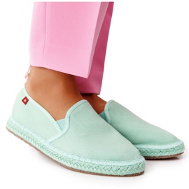 Vihreät espadrillot punotulla pohjalla Big Star DD274A141