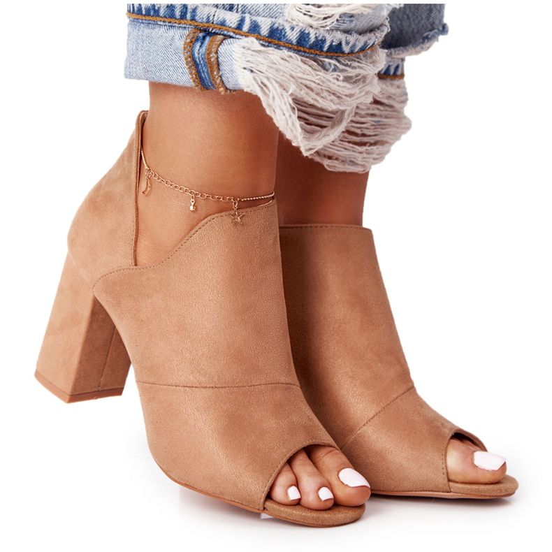 Kevät mokka saappaat postitse Vinceza 21-17095 Beige