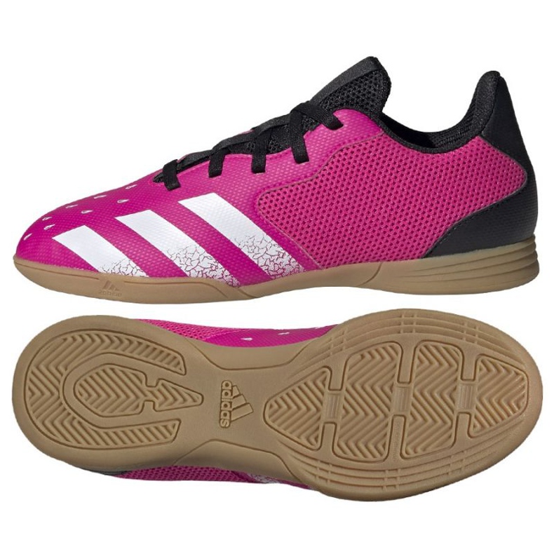 Adidas Predator Freak .4 In Sala Jr FW7539 jalkapallokengät monivärinen ruusut ja violetit
