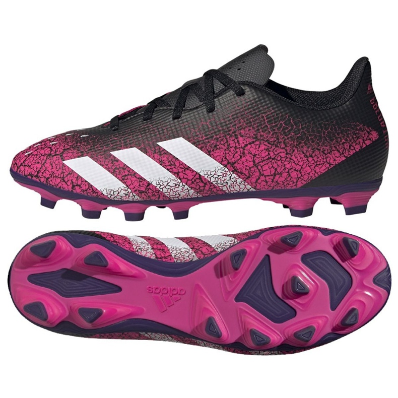Adidas Predator Freak.4 FxG M FW7524 jalkapallokengät monivärinen vaaleanpunainen