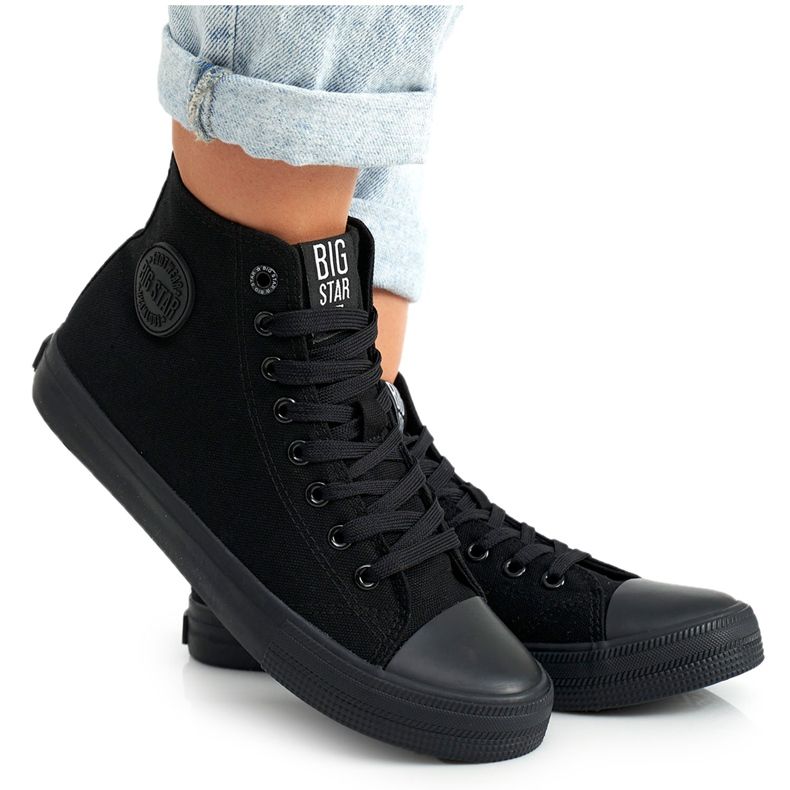 Korkeavartiset tennarit Big Star FF274A170 Musta