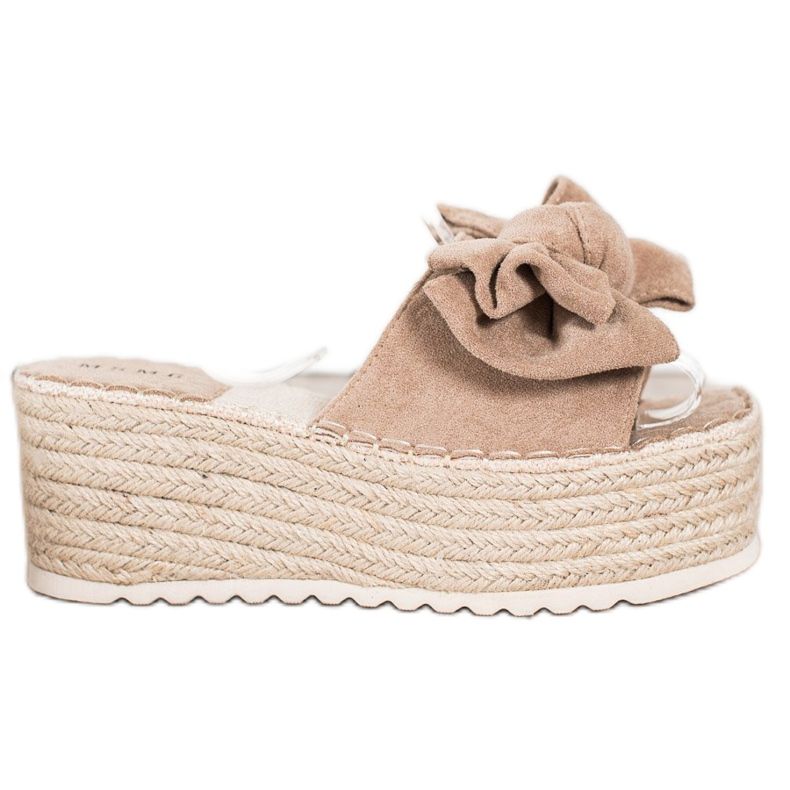 SHELOVET Tossut lavalla jousella beige