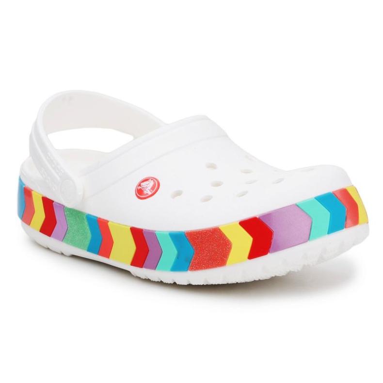 Crocs Crocband Chevron Beaded Clog K 207007-100 valkoinen