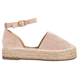 SHELOVET Espadrillit soljella beige