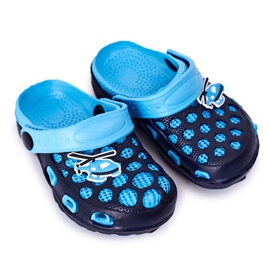 Lasten vaahtotossut Crocs Navy Blue Jupiter tummansininen sininen