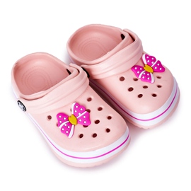 Lasten vaahtotossut Crocs Pink Lazy Day vaaleanpunainen