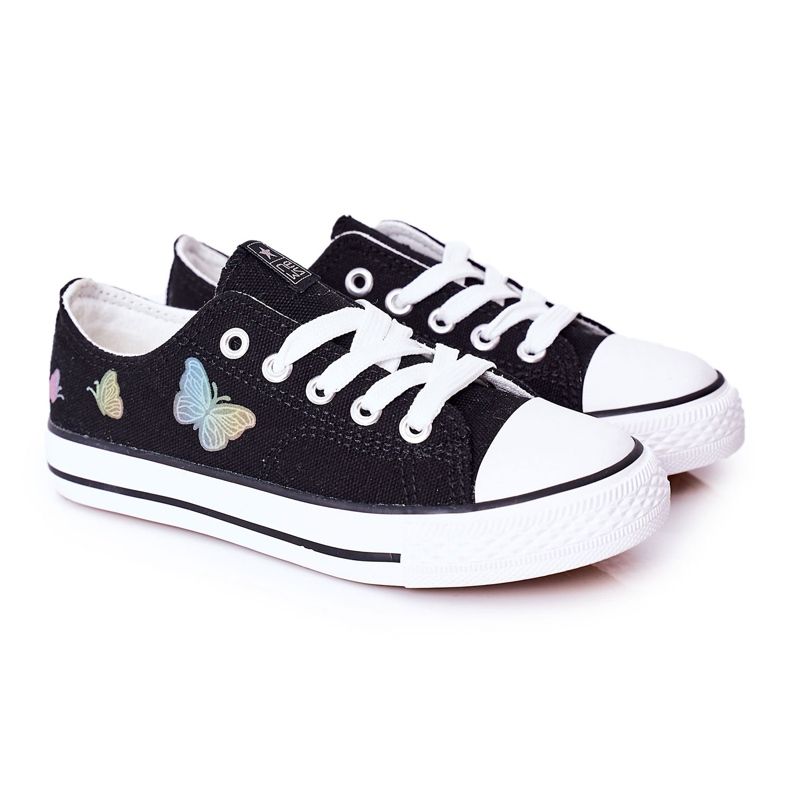 EVE Musta Fairytales Lasten lenkkarit perhosilla