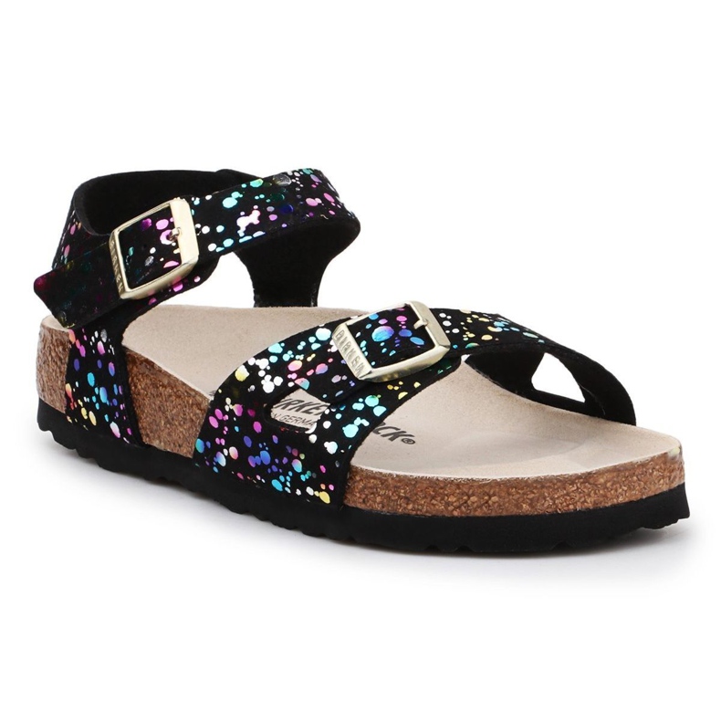 Birkenstock Rio Kids 1019707 sandaalit musta keltainen