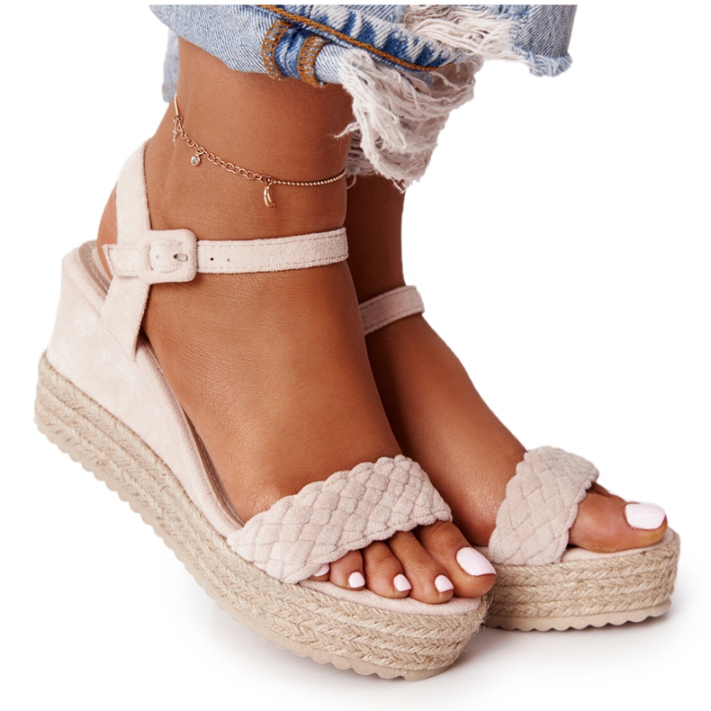 PS1 Beige Balearic Wedge Sandaalit