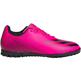 Adidas X Ghosted.4 Tf Jr FW6919 jalkapallokengät monivärinen ruusuja ja violetteja