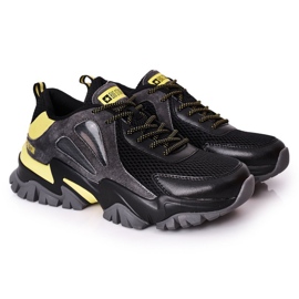 Miesten urheilukengät Memory Foam Big Star HH174278 Musta