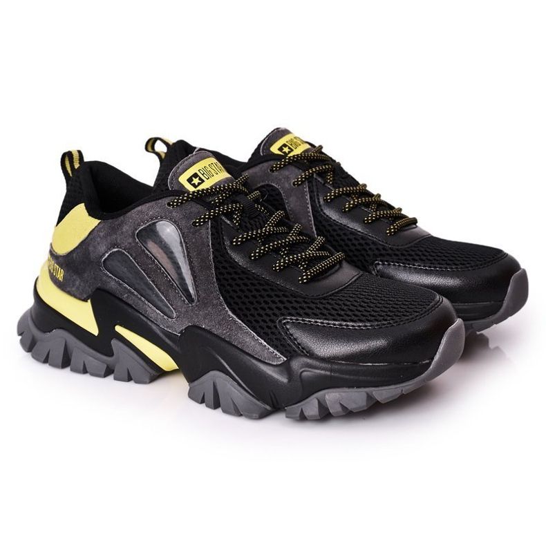 Miesten urheilukengät Memory Foam Big Star HH174278 Musta