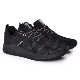 Miesten urheilukengät Memory Foam Big Star HH174141 Musta