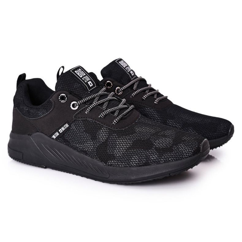 Miesten urheilukengät Memory Foam Big Star HH174141 Musta