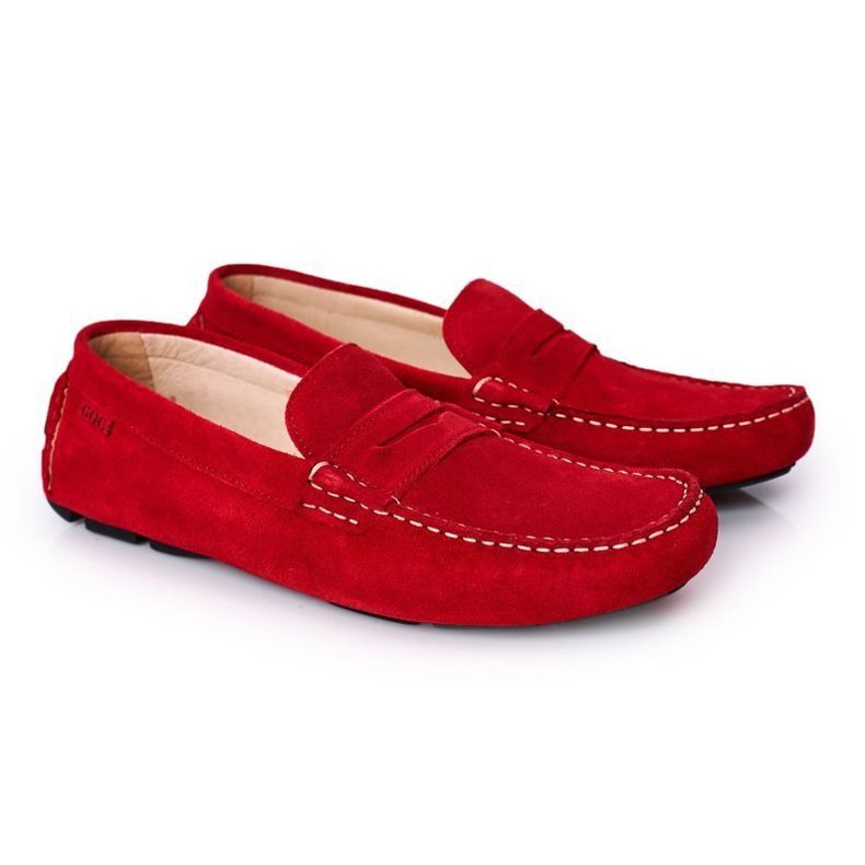 Suede Casual Loaferit GOE HH1N4066 Punainen