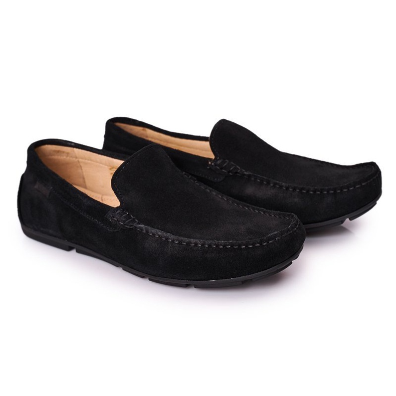 Suede Casual Loaferit GOE HH1N4080 Musta