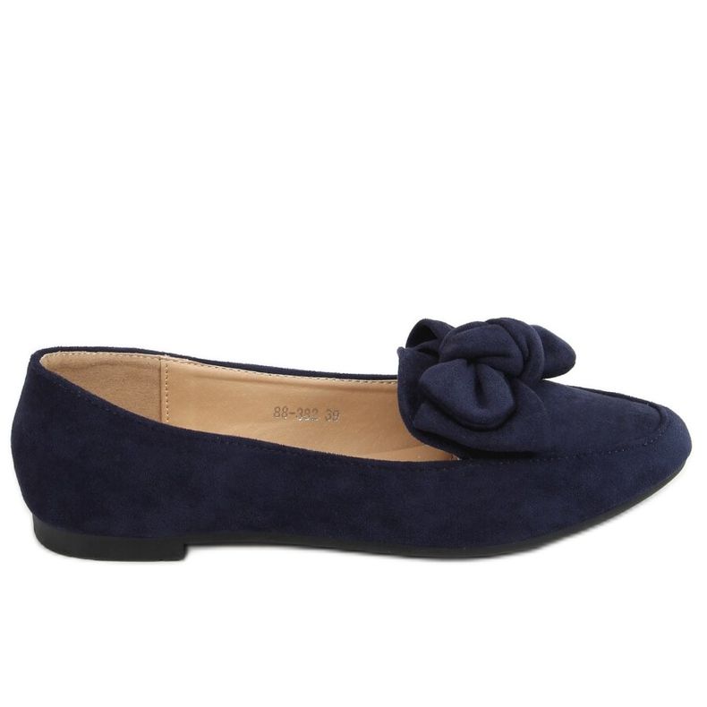 Loaferit, joissa rusetti tummansininen 88-382 Navy laivastonsininen