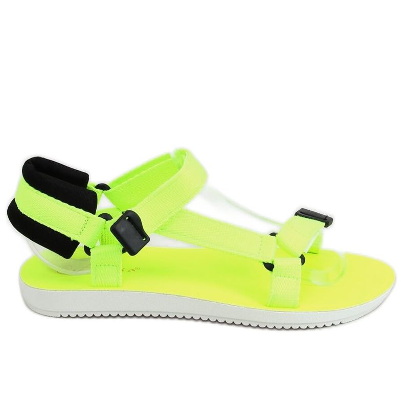Keltainen Velcro-urheilusandaali N-67 Fluorescent Yellow