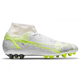Nike Superfly 8 Academy Ag M CV0842-107 jalkapallokengät hopeaa, valkoista hopea