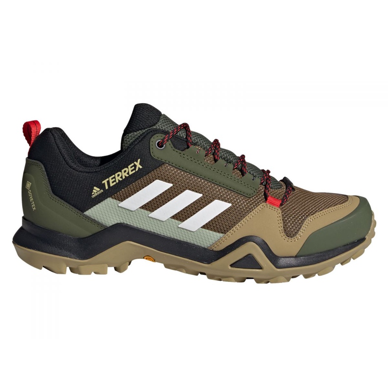 Adidas Terrex AX3 Gtx M FX4567 kengät musta monivärinen vihreä