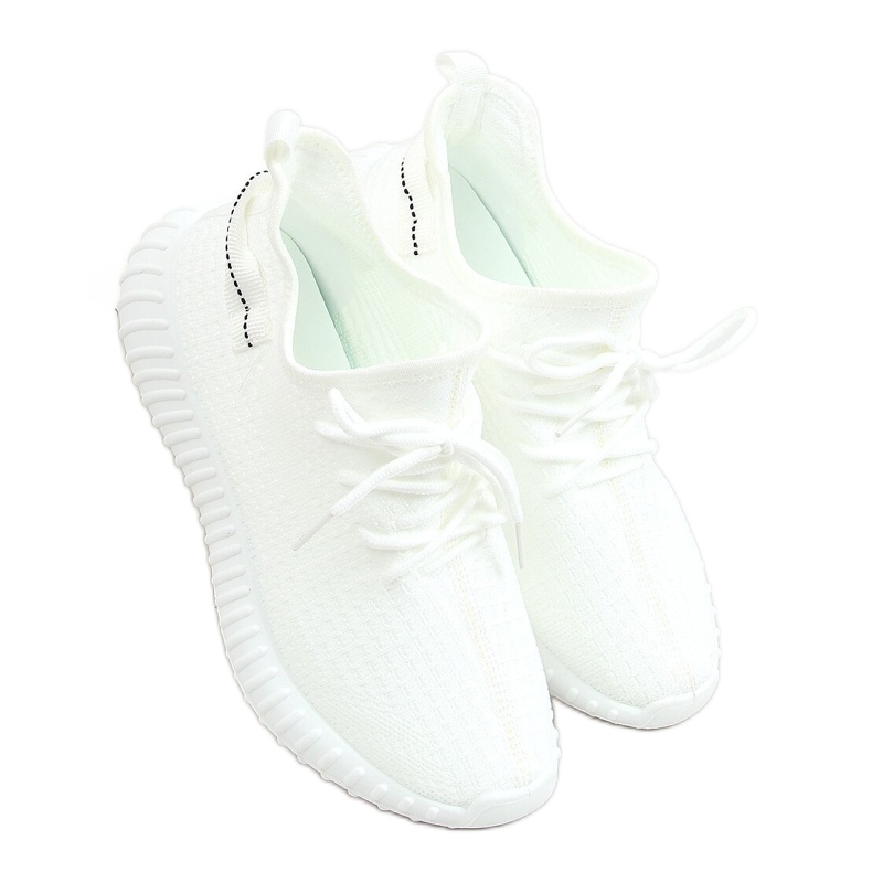 Valkoiset sukat urheilukengät 7817 Valkoinen