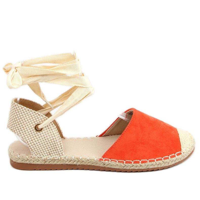 Oranssi H-107 Oranssit nilkoihin sidotut espadrillit beige Oranssi H-107 Oranssit nilkoihin sidotut espadrillit beige