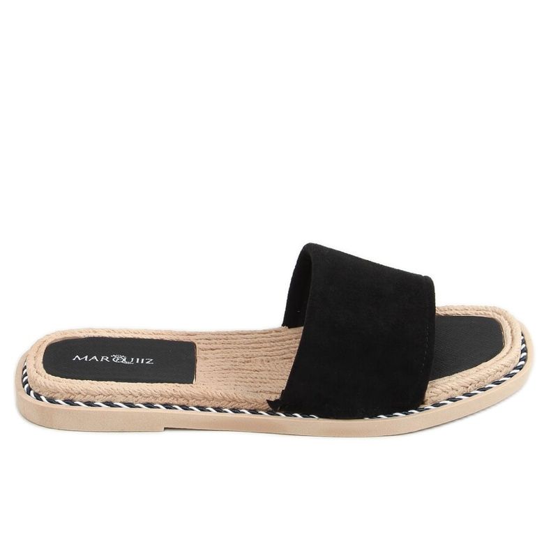 Mustat naisten mokkanahkatossut 1096 Musta