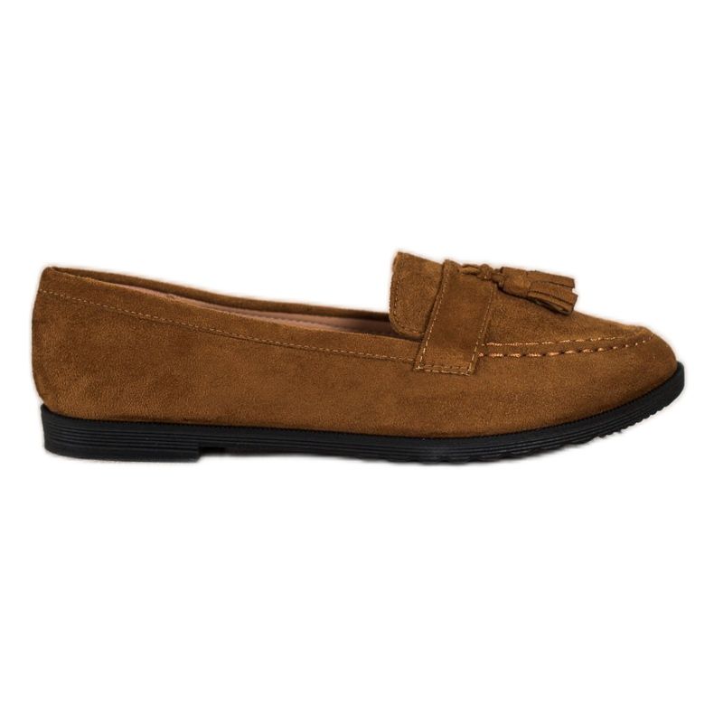 SHELOVET Rento Loaferit Fringes ruskea