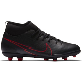 Nike Mercurial Superfly 7 Club FG / MG Jr AT8150 060 jalkapallokengät musta musta