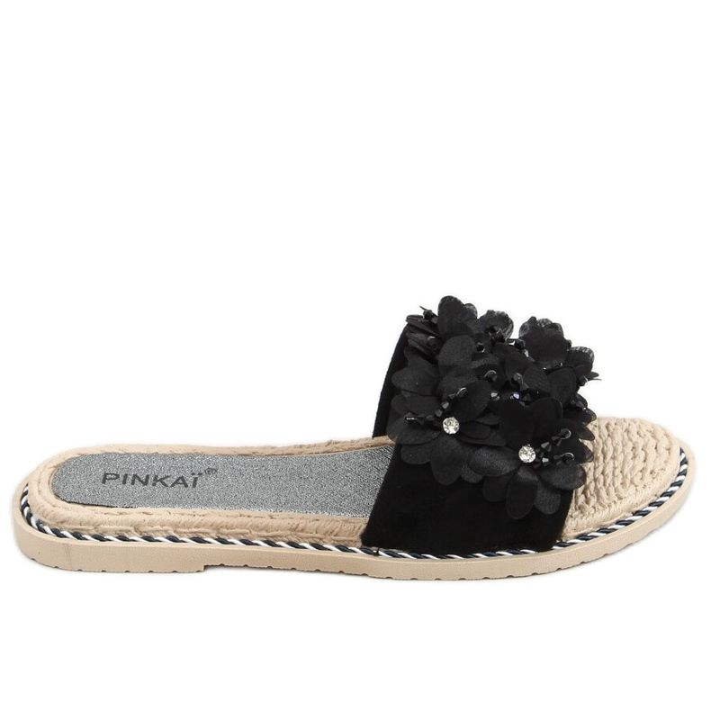 Musta LS003 Mustat tossut kukilla