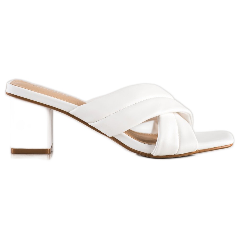 Small Swan Tyylikkäät Eco -nahkatossut valkoinen