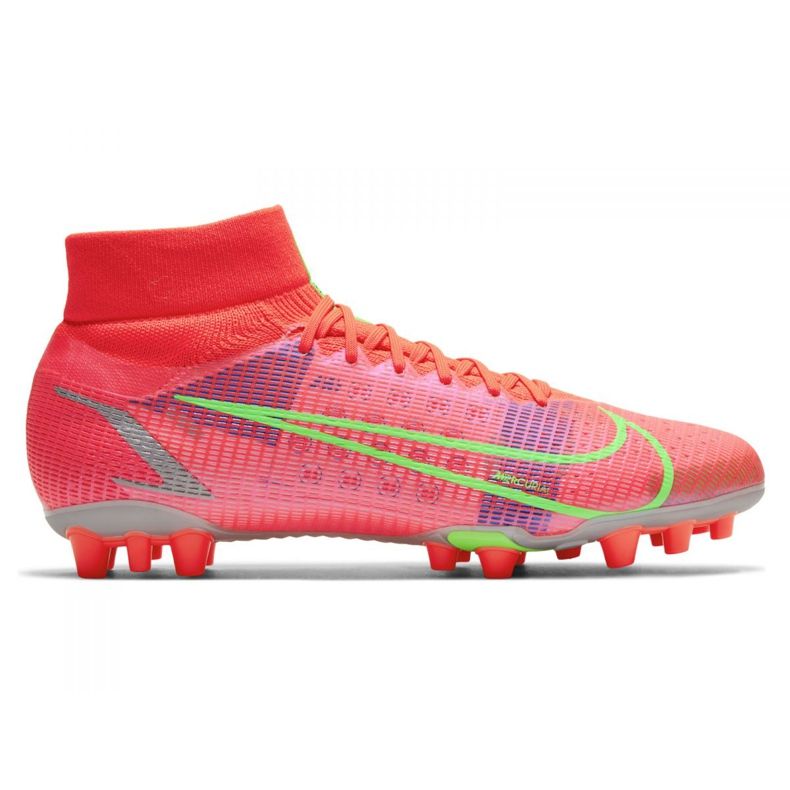 Nike Superfly 8 Pro Ag M CV1130-600 jalkapallokengät koralli punainen