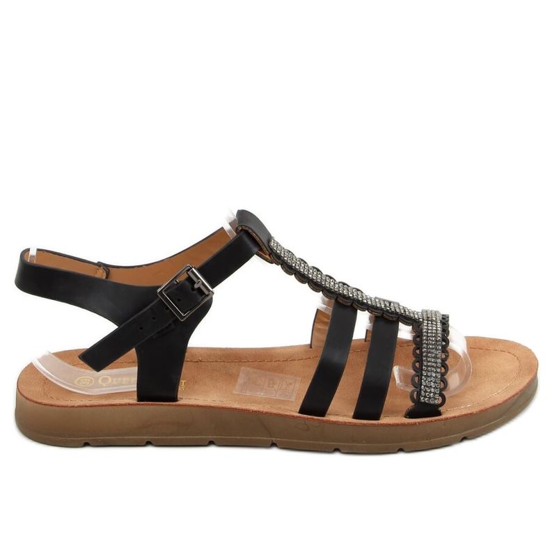 Mustat naisten sandaalit L-375 Musta