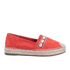 Oranssit espadrillit, joissa on Sea Side -kuoret