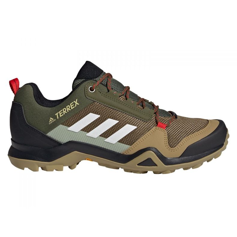 Adidas Terrex AX3 M FX4576 kengät musta khaki vihreä