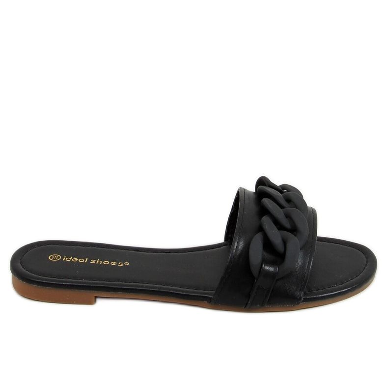 Mustat tossut ketjulla 7857 musta