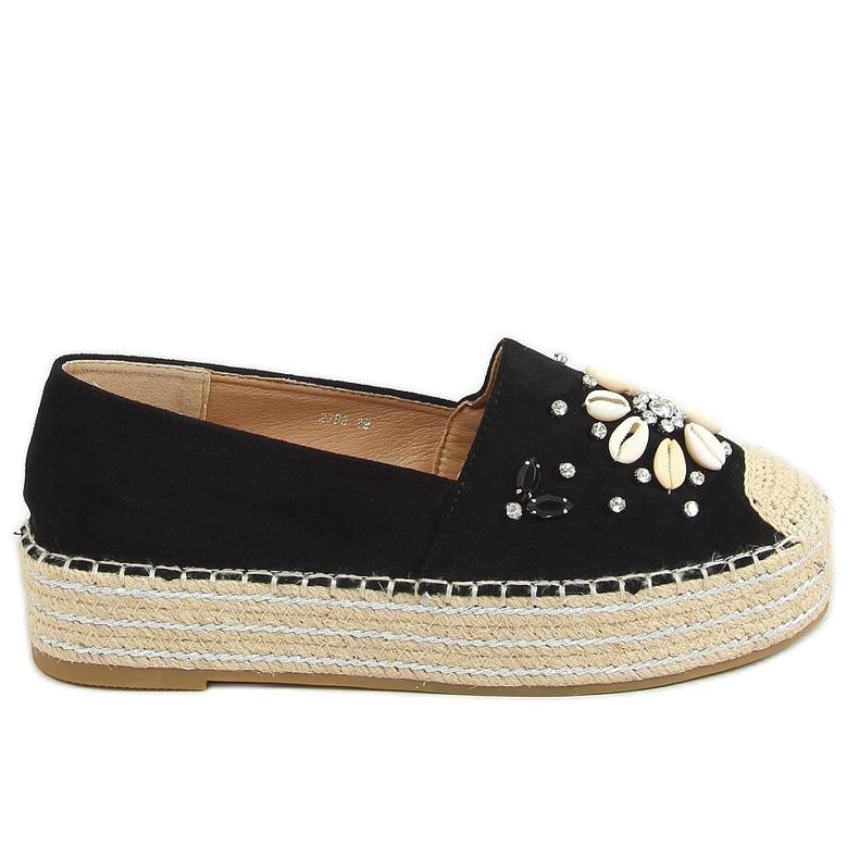 Mustat espadrillot kuorineen 2798 Musta