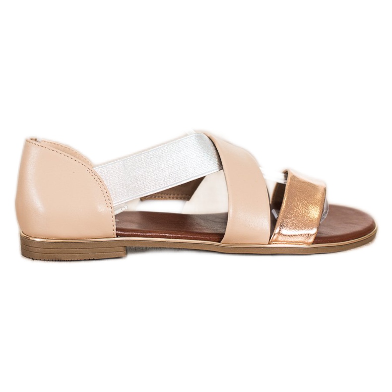 Evento Slip-on sandaalit hihnoilla beige ruskea