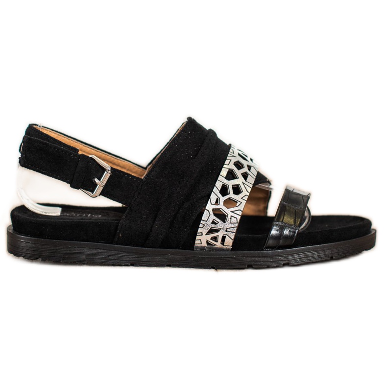 Evento Muodikkaat sandaalit soljella musta