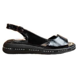 Filippo Mukavat lakatut sandaalit musta