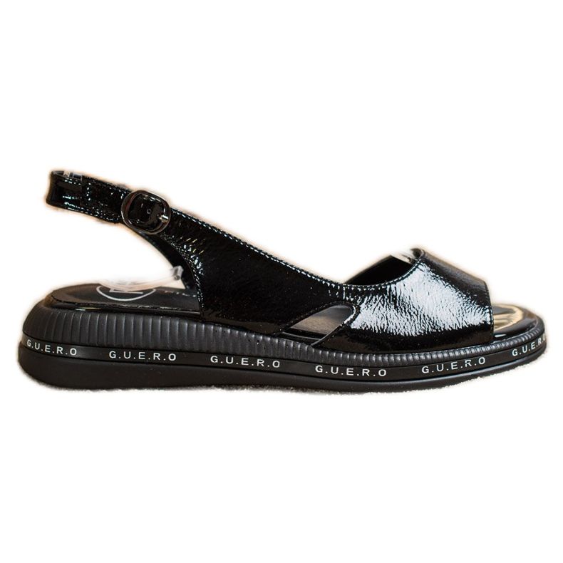 Filippo Mukavat lakatut sandaalit musta