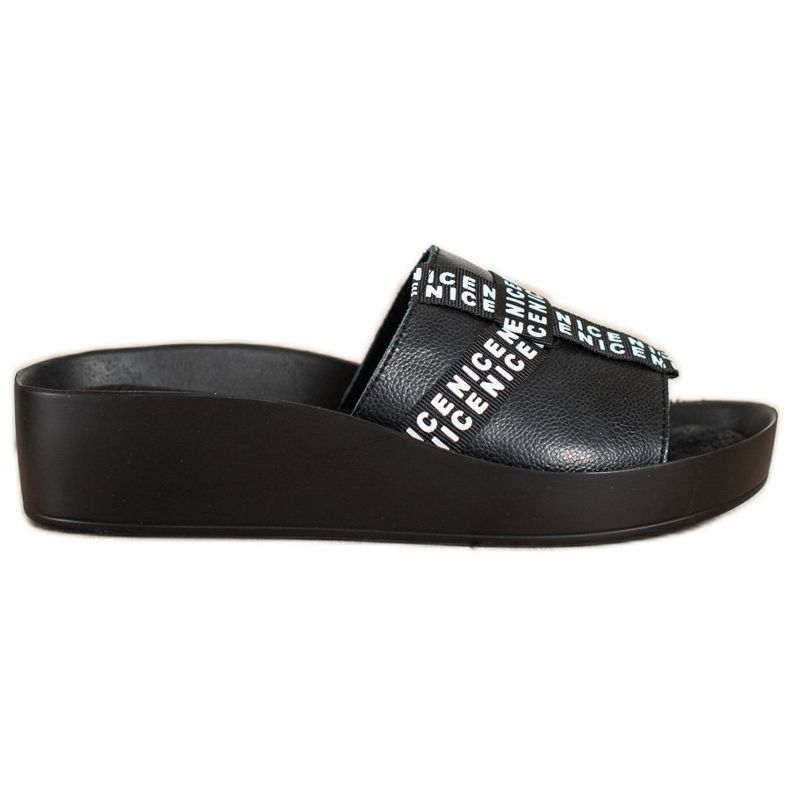 Filippo Nahkaiset muoti -tossut musta