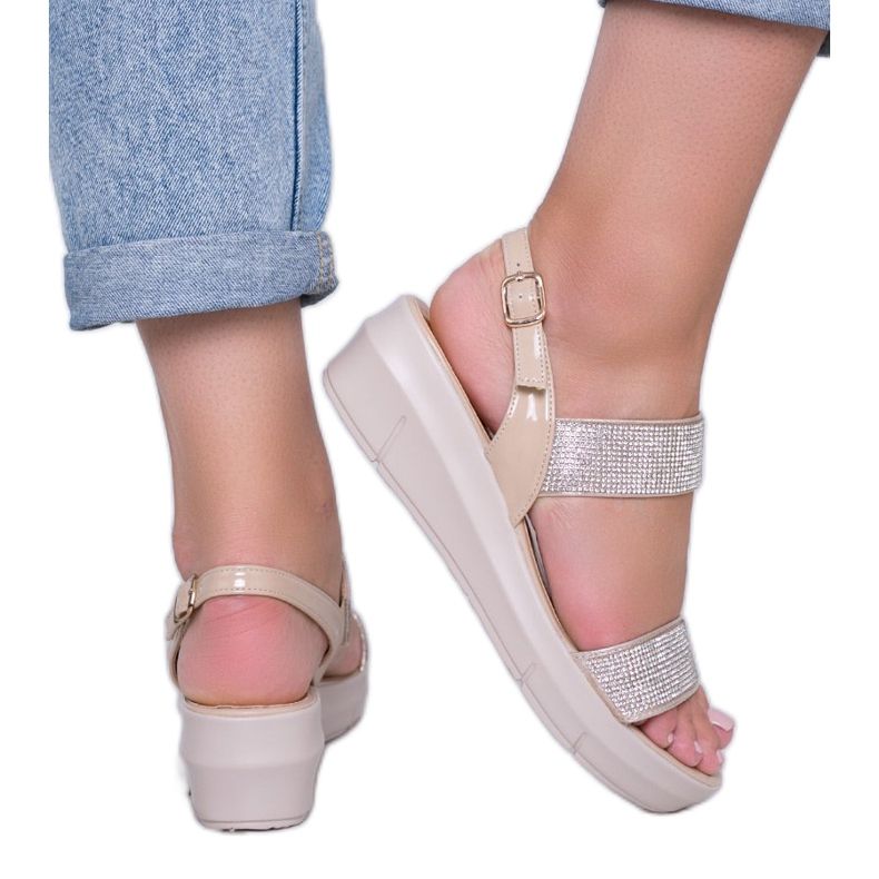 Beige kiila sandaalit Sweet Rasp