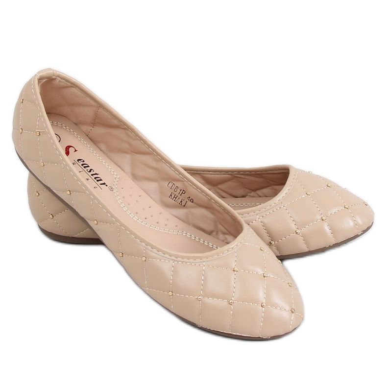 CD81P Khaki -beige -ballerinat