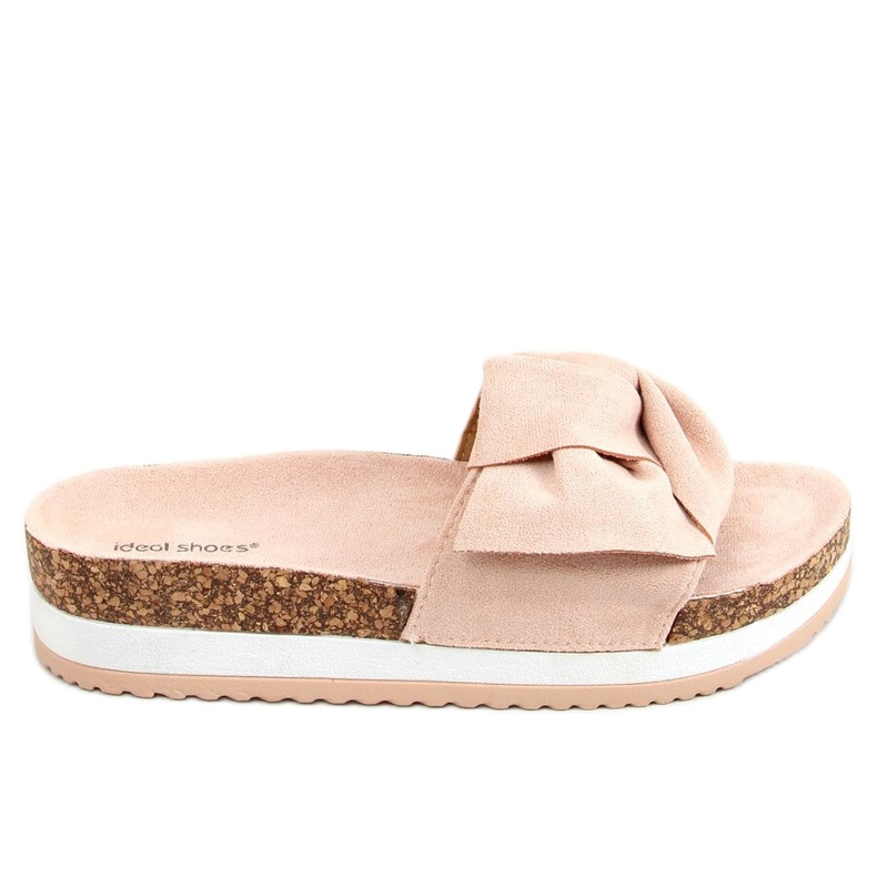 Vaaleanpunainen 8228 Vaaleanpunaiset korkeat pohjatossut