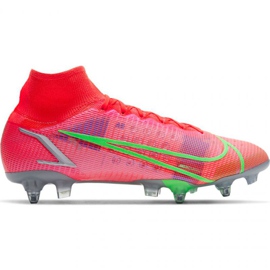 Nike Mercurial Superfly 8 Elite SG-PRO Ac M CV0960 600 jalkapallokengät oranssi appelsiinit ja punaiset