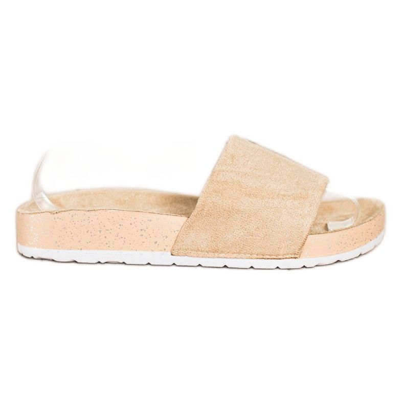 SHELOVET Muodikkaat mokkanahkatossut ruskea