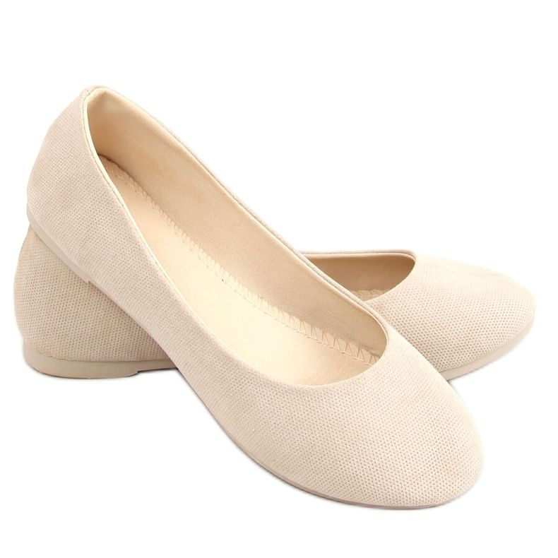 Beige naisten ballerinat JX38 Beige