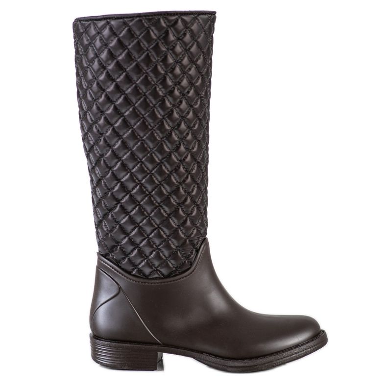 SHELOVET Korkeat, tikatut kalosteet ruskea