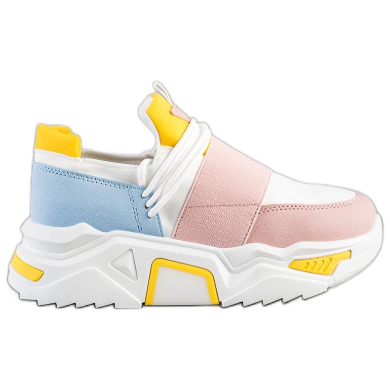 SHELOVET Värikkäät lenkkarit lavalla valkoinen monivärinen